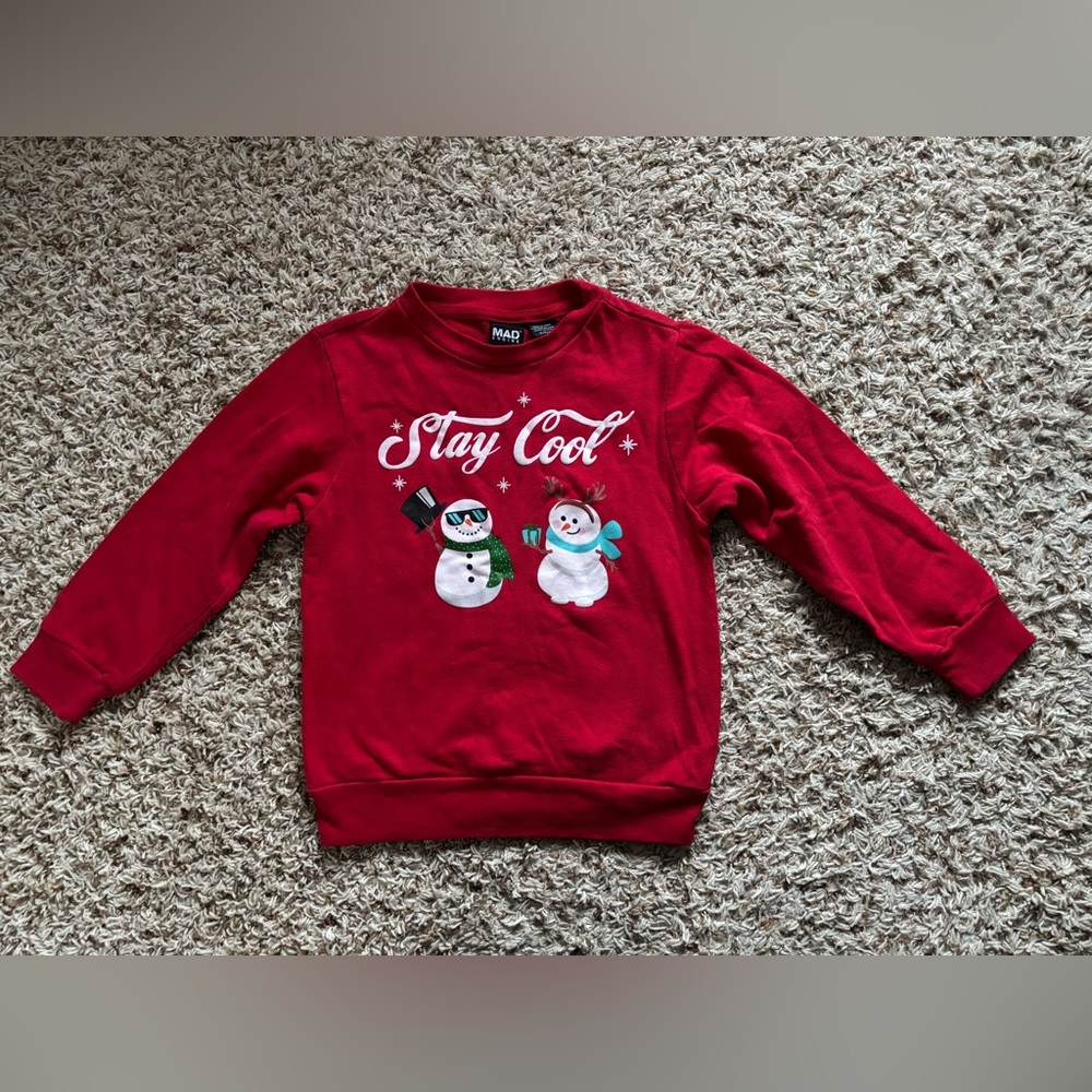 MAD Engine Red 'Stay Cool' Kids Sweatshirt